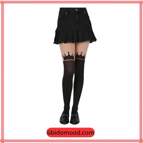 جوراب شلواری طرح دار کویین برند DAY MOD